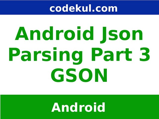 Json Parsing Example In Android