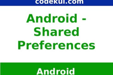 Android - Shared Preferences
