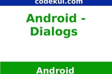 How to create dialog box in Android