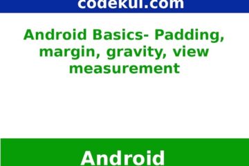 Padding and Margin in Android studio