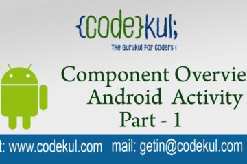 Component Overview Android Activity Part - 1