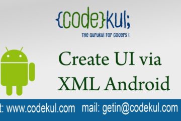 Create UI via XML Android