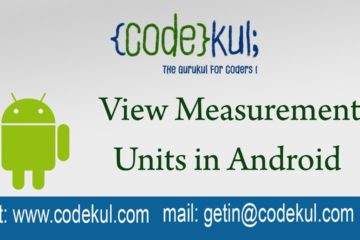 View Measurement Units in Android